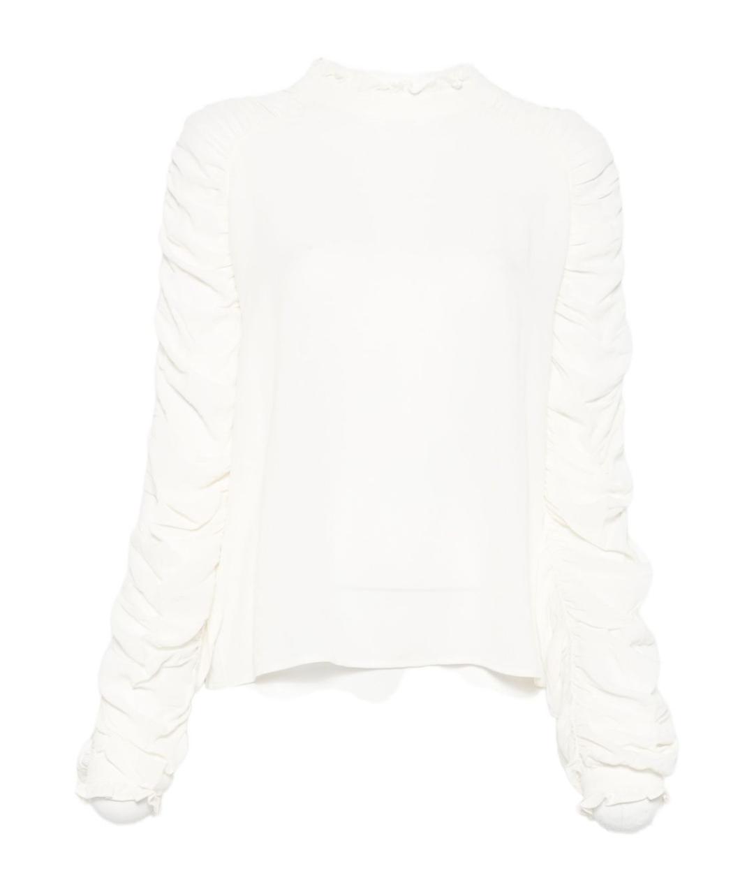 TWIN-SET Белая вискозная рубашка, фото 1