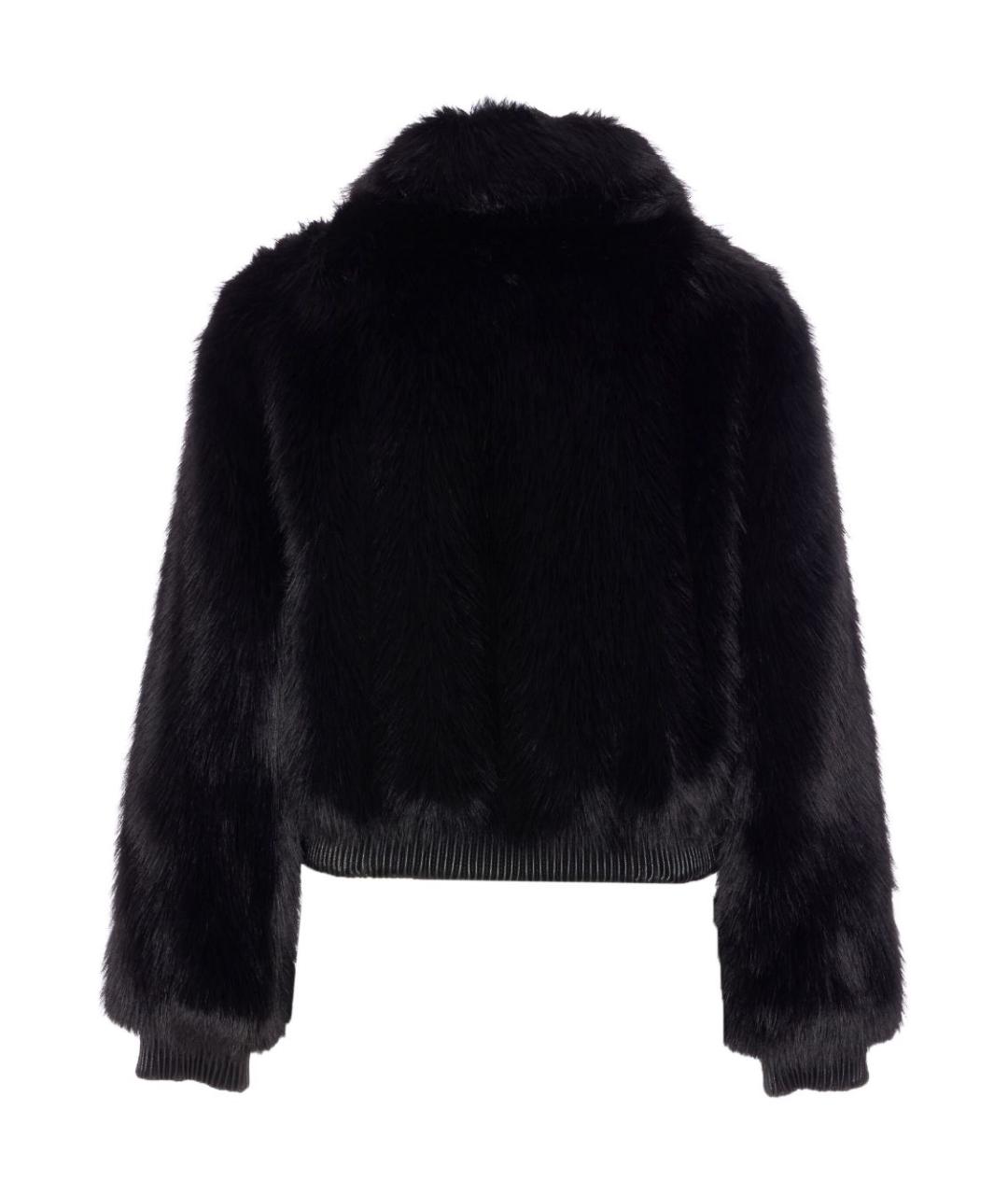 LIU JO Черная полиэстеровая шуба, фото 2