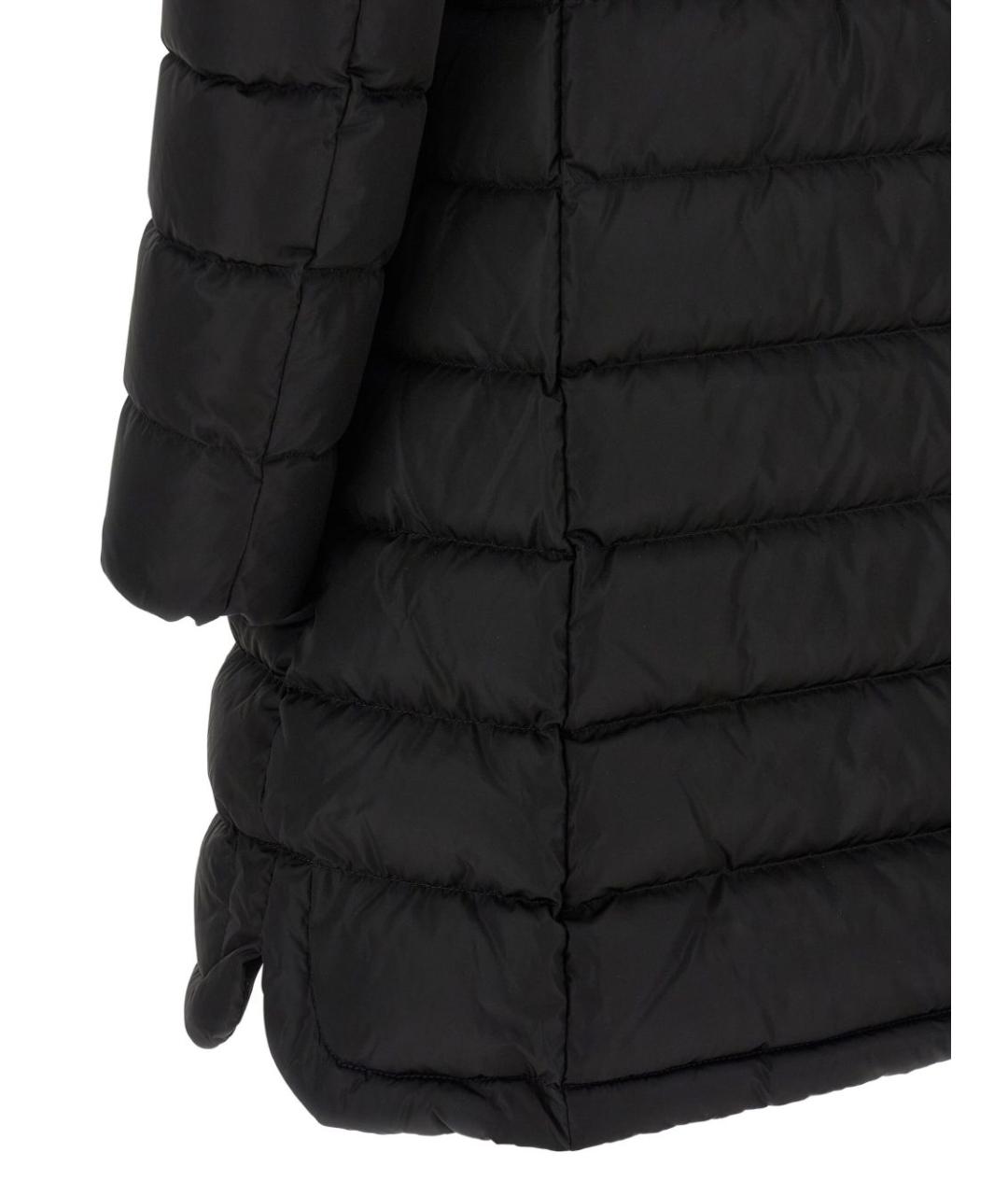 MONCLER Черный полиамидовый пуховик, фото 4