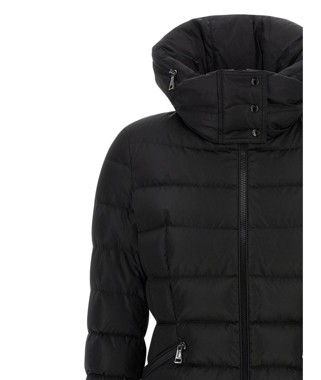 MONCLER Черный полиамидовый пуховик, фото 2