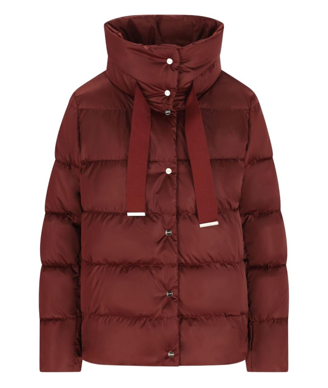 HERNO Бордовый полиамидовый пуховик, фото 1