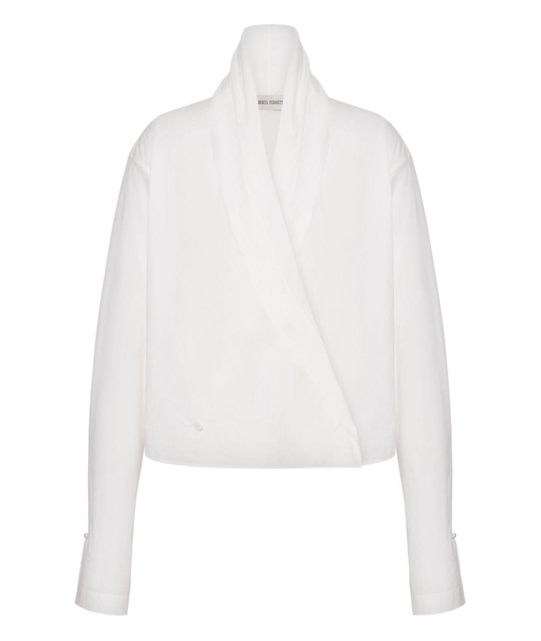 ALBERTA FERRETTI Белая хлопковая рубашка, фото 1