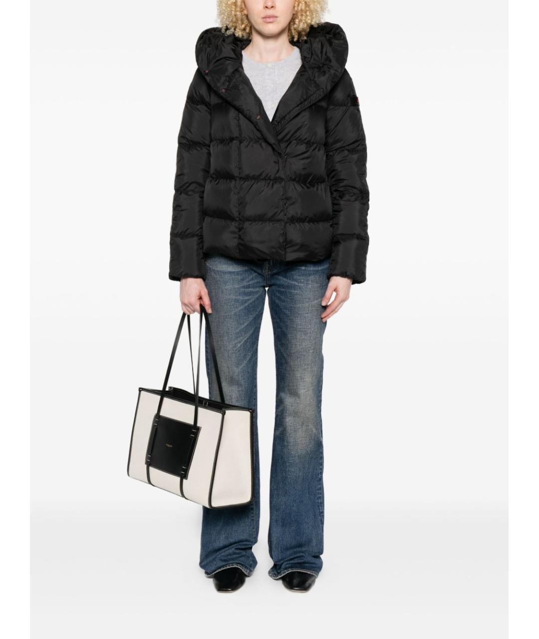 PEUTEREY Черная полиэстеровая куртка, фото 3