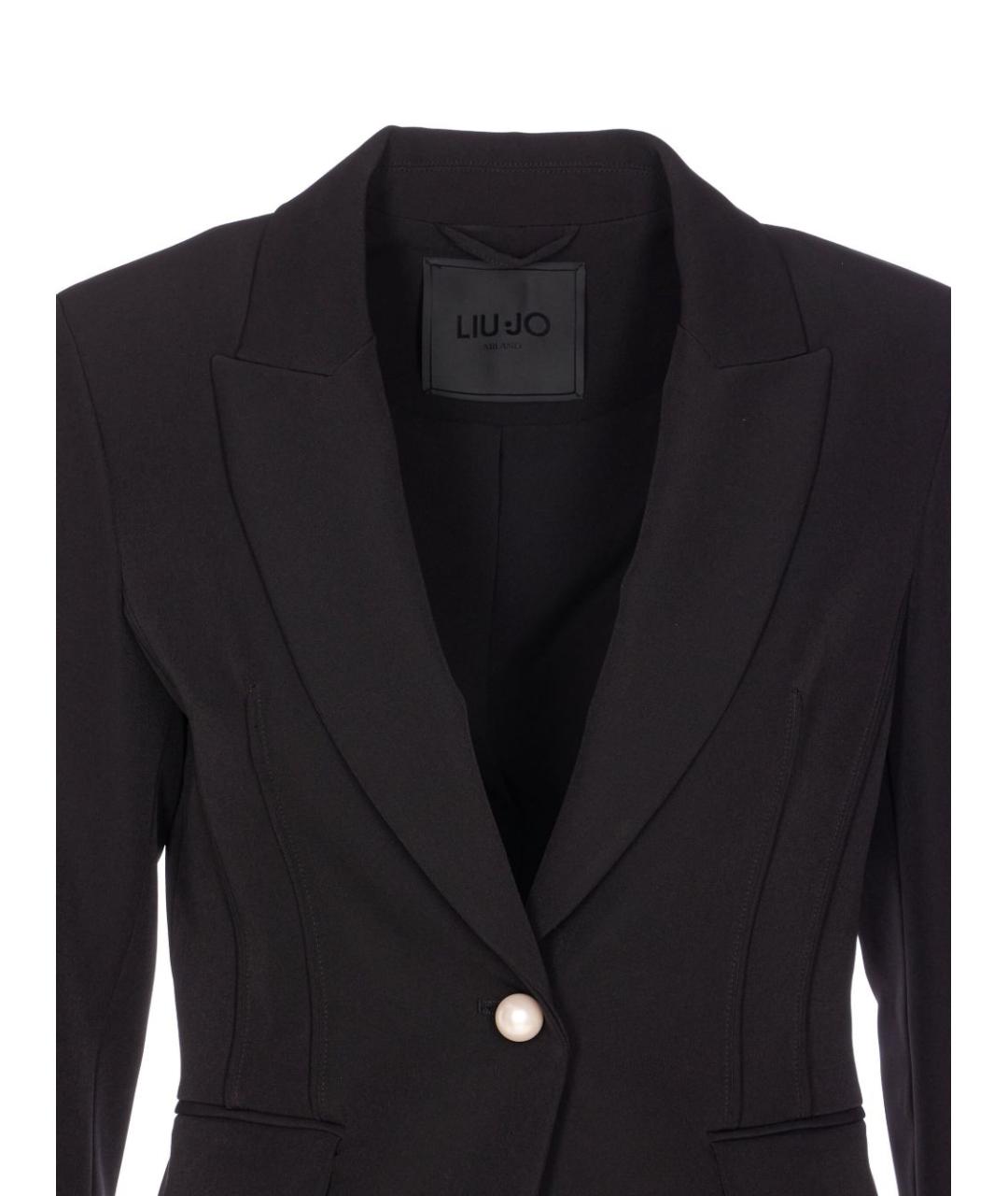LIU JO Черный полиэстеровый жакет/пиджак, фото 3