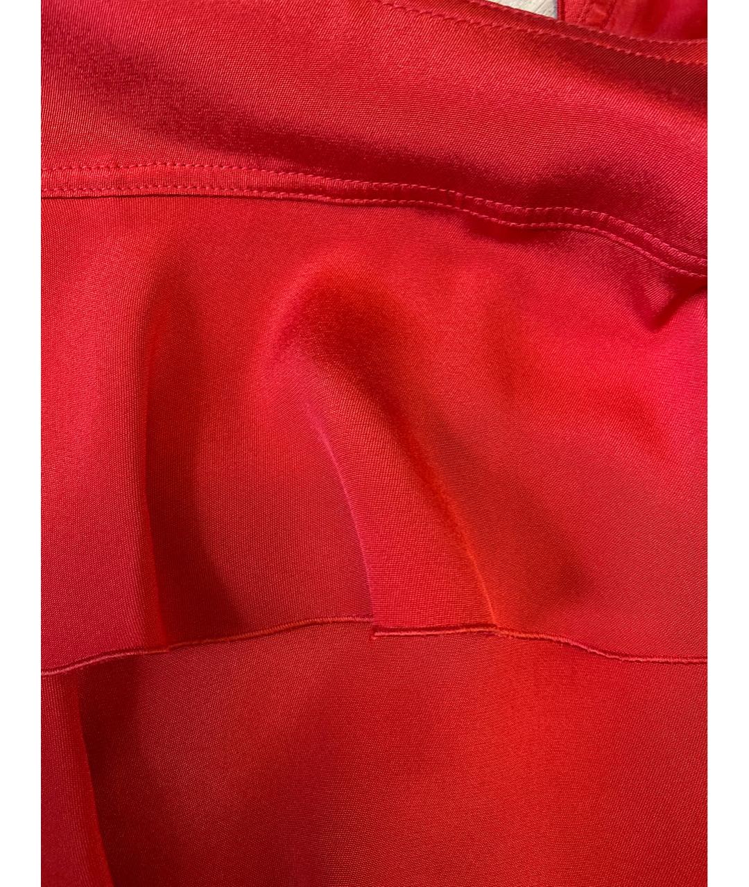 VALENTINO Красное шелковое коктейльное платье, фото 4