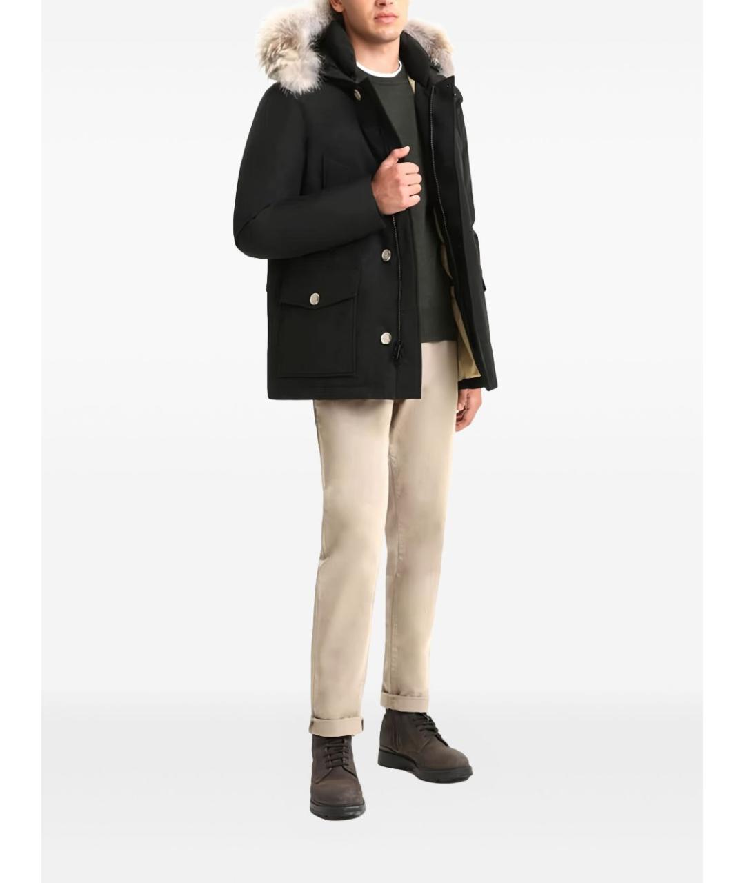 WOOLRICH Черный пуховик, фото 2