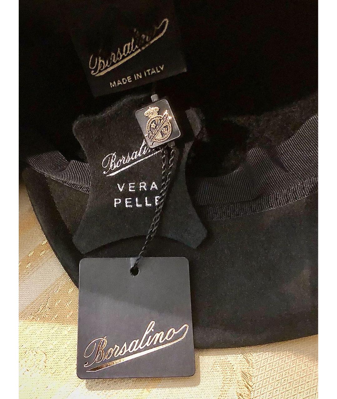 BORSALINO Черная кашемировая кепка/бейсболка, фото 5