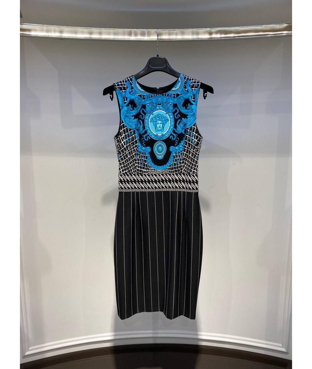 VERSACE Мульти повседневное платье, фото 4