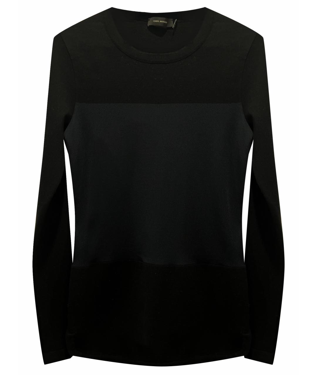 ISABEL MARANT Черный шерстяной джемпер / свитер, фото 1