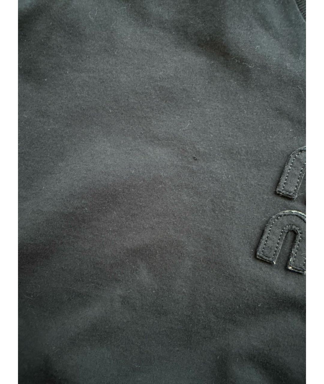 MIU MIU Темно-синяя хлопковая футболка, фото 7