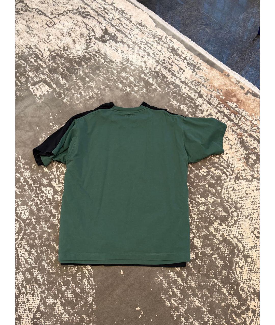 VETEMENTS Черная хлопковая футболка, фото 2