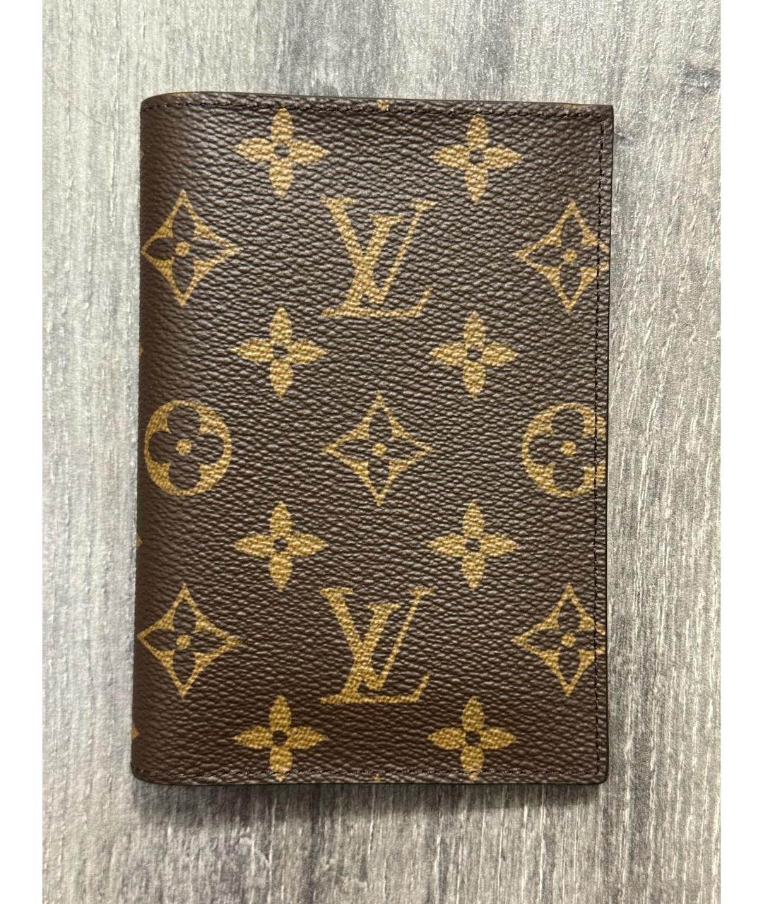 LOUIS VUITTON Коричневый кошелек, фото 8