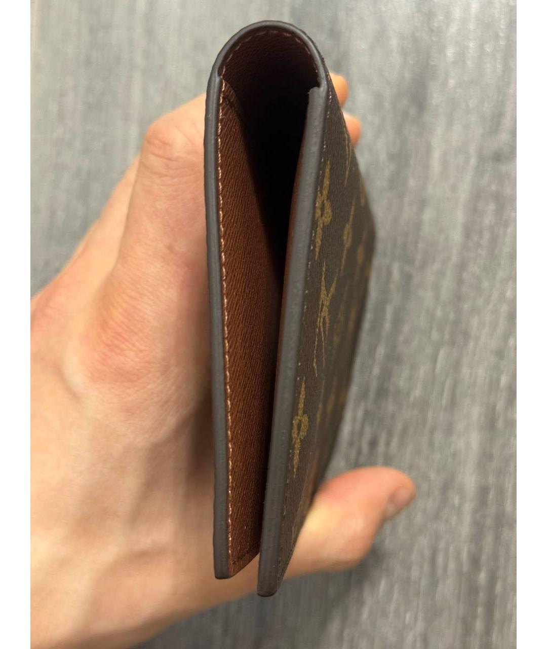 LOUIS VUITTON Коричневый кошелек, фото 4