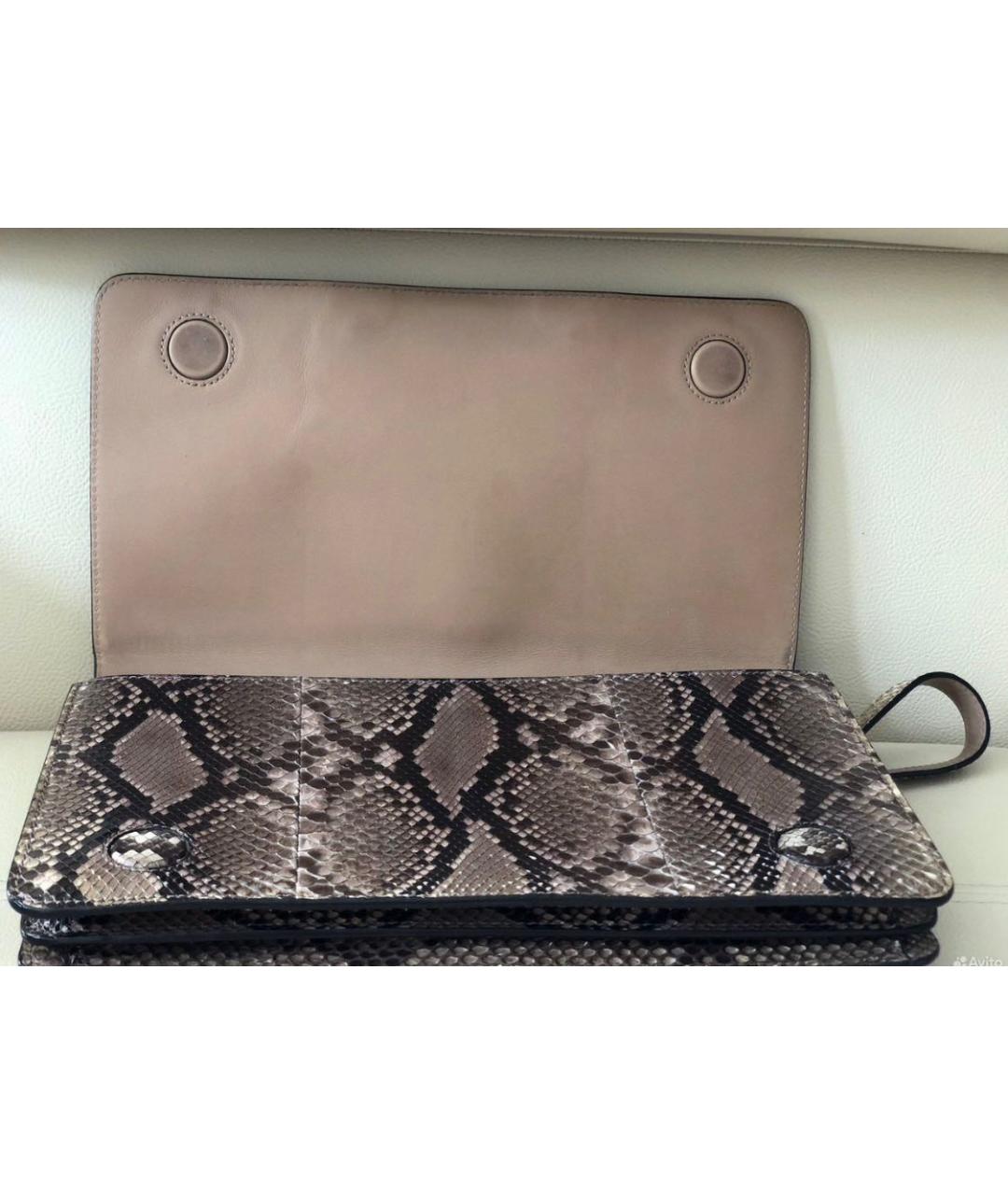 GUCCI Коричневая кожаная сумка через плечо, фото 6