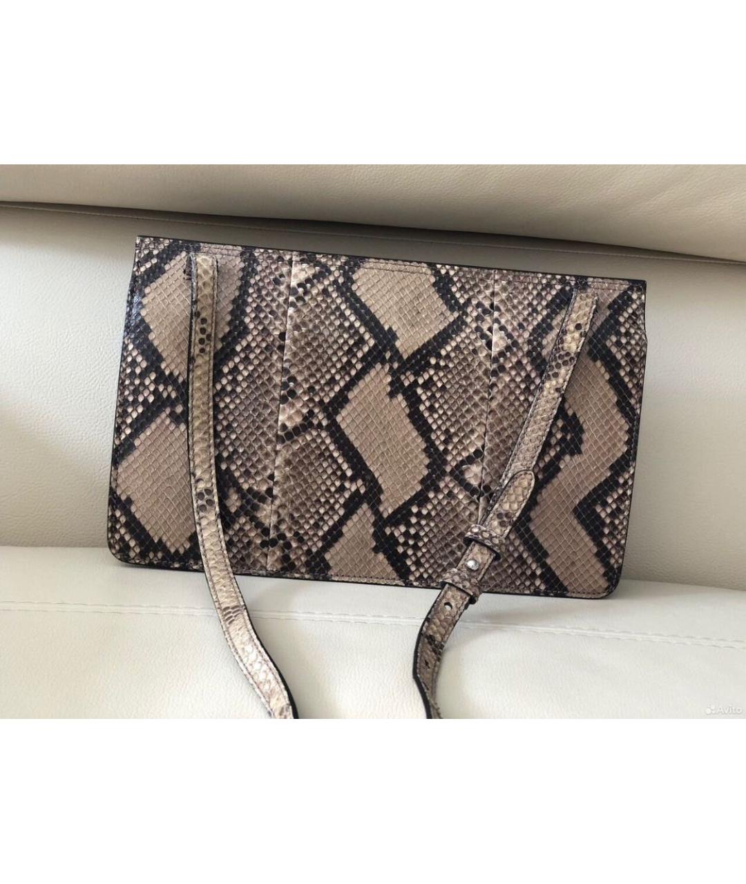 GUCCI Коричневая кожаная сумка через плечо, фото 2