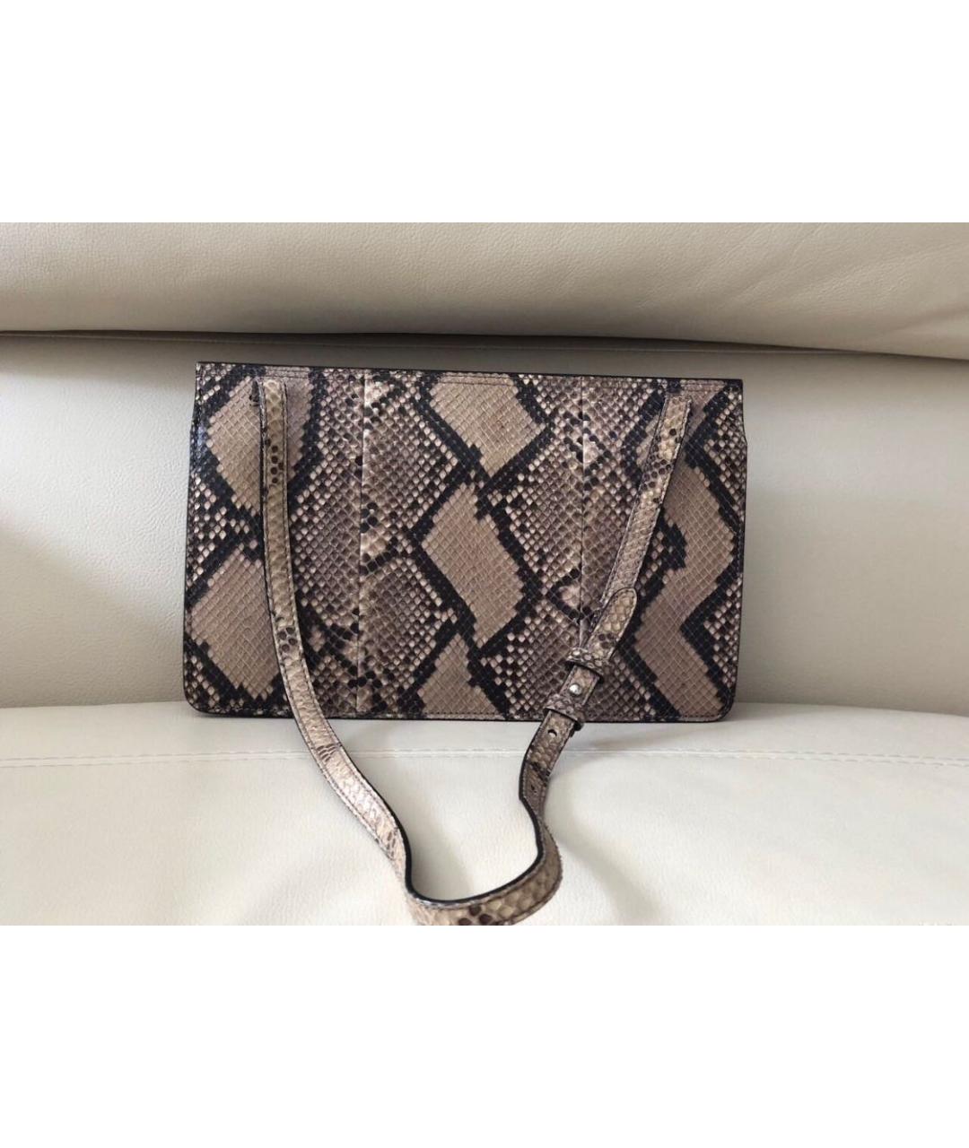 GUCCI Коричневая кожаная сумка через плечо, фото 3