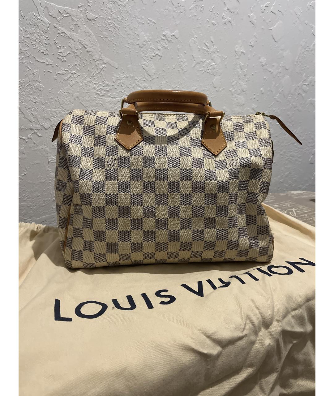 LOUIS VUITTON Белая сумка с короткими ручками, фото 9
