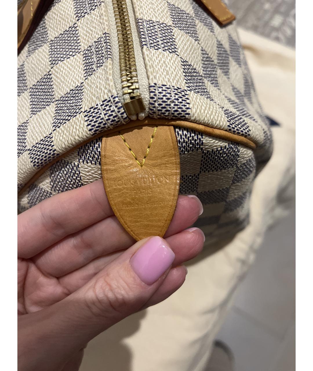 LOUIS VUITTON Белая сумка с короткими ручками, фото 3