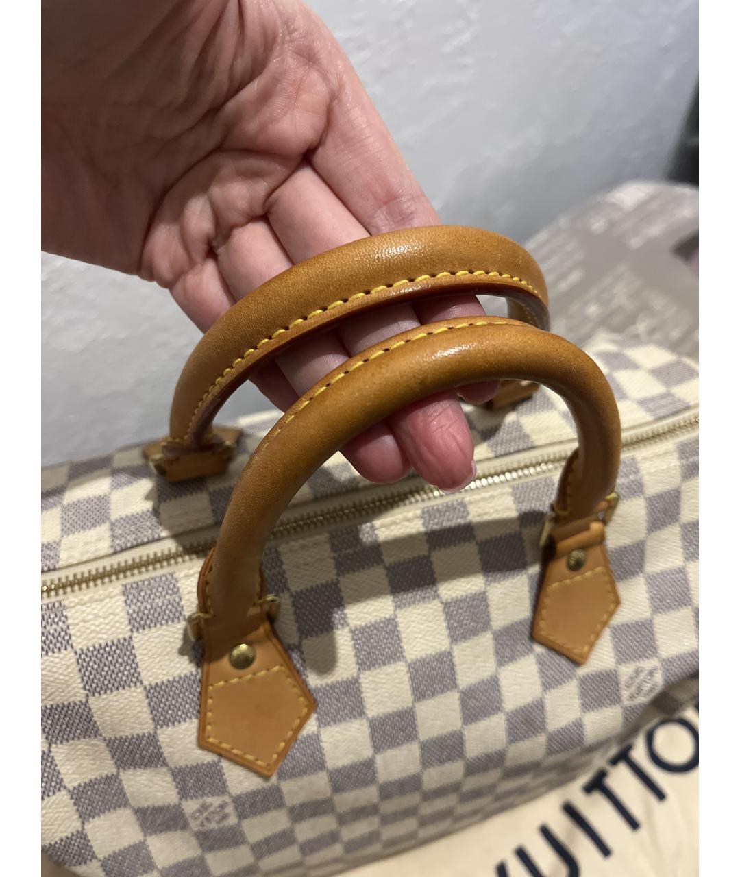 LOUIS VUITTON Белая сумка с короткими ручками, фото 2