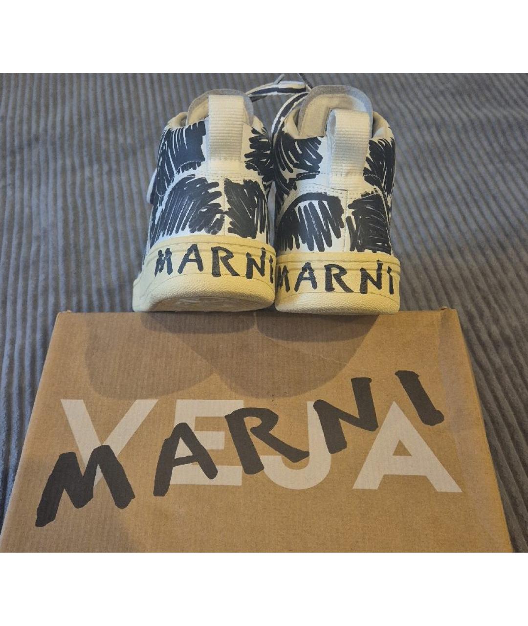 MARNI Мульти кожаные кроссовки, фото 4
