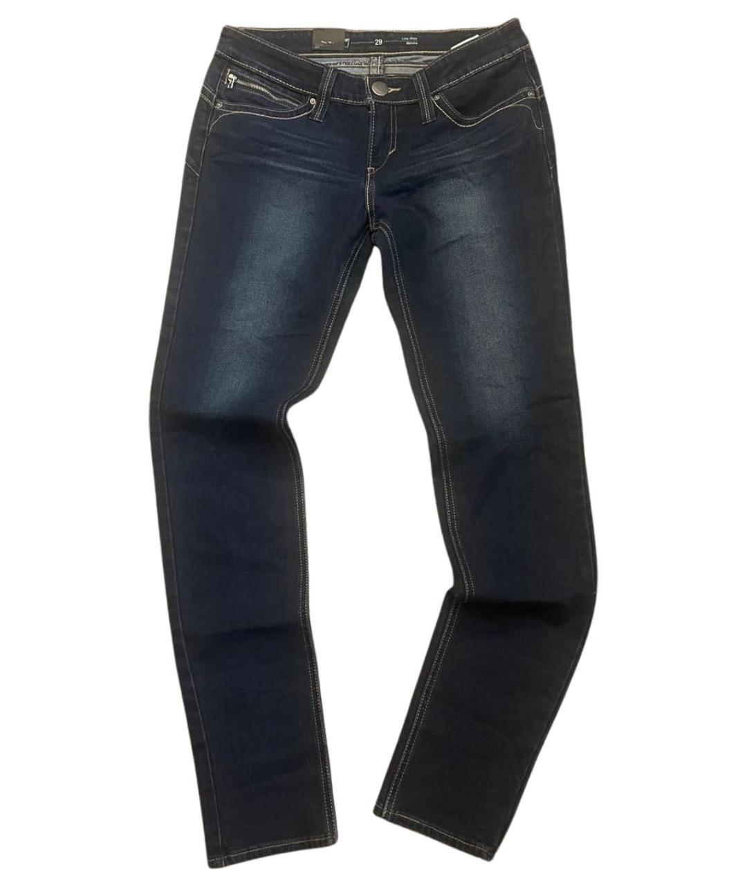 LEVI'S Темно-синие хлопко-полиэстеровые джинсы слим, фото 1