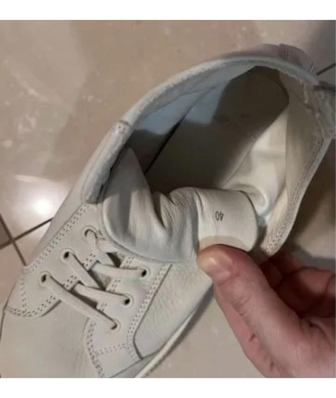 COPENHAGEN Бежевые кожаные кеды, фото 6