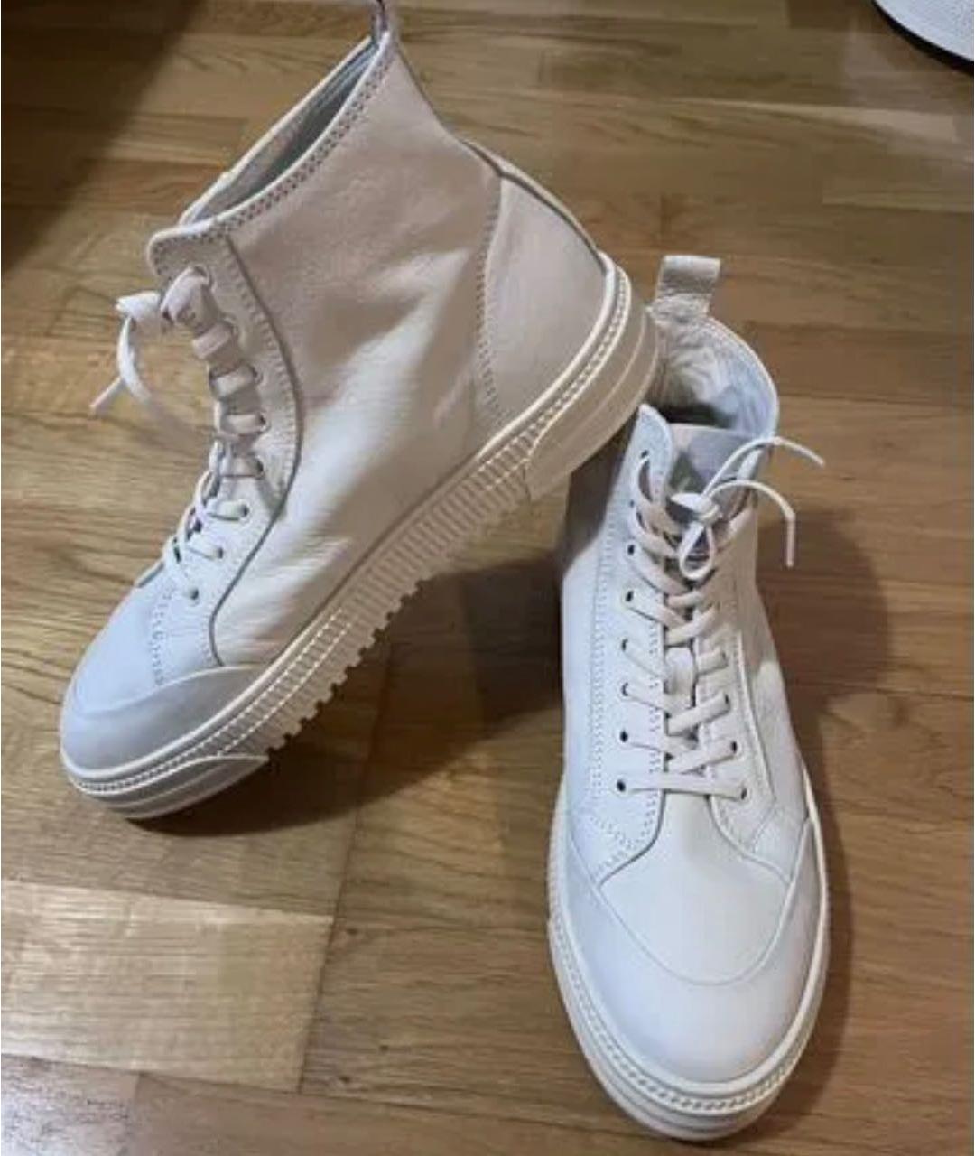 COPENHAGEN Бежевые кожаные кеды, фото 5