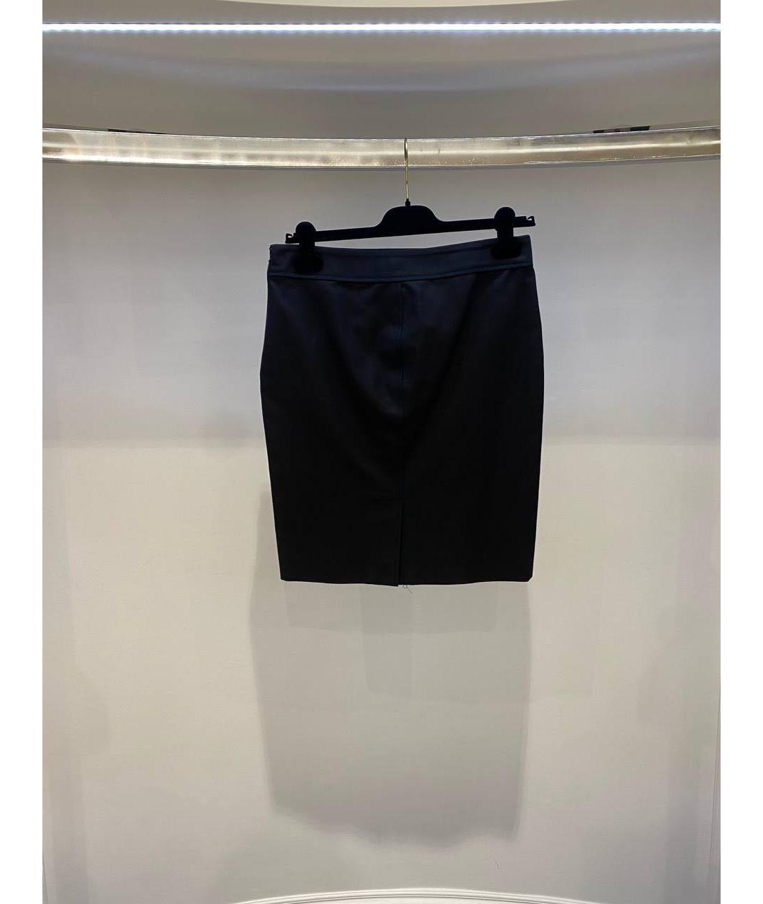 VERSACE Черная юбка миди, фото 2