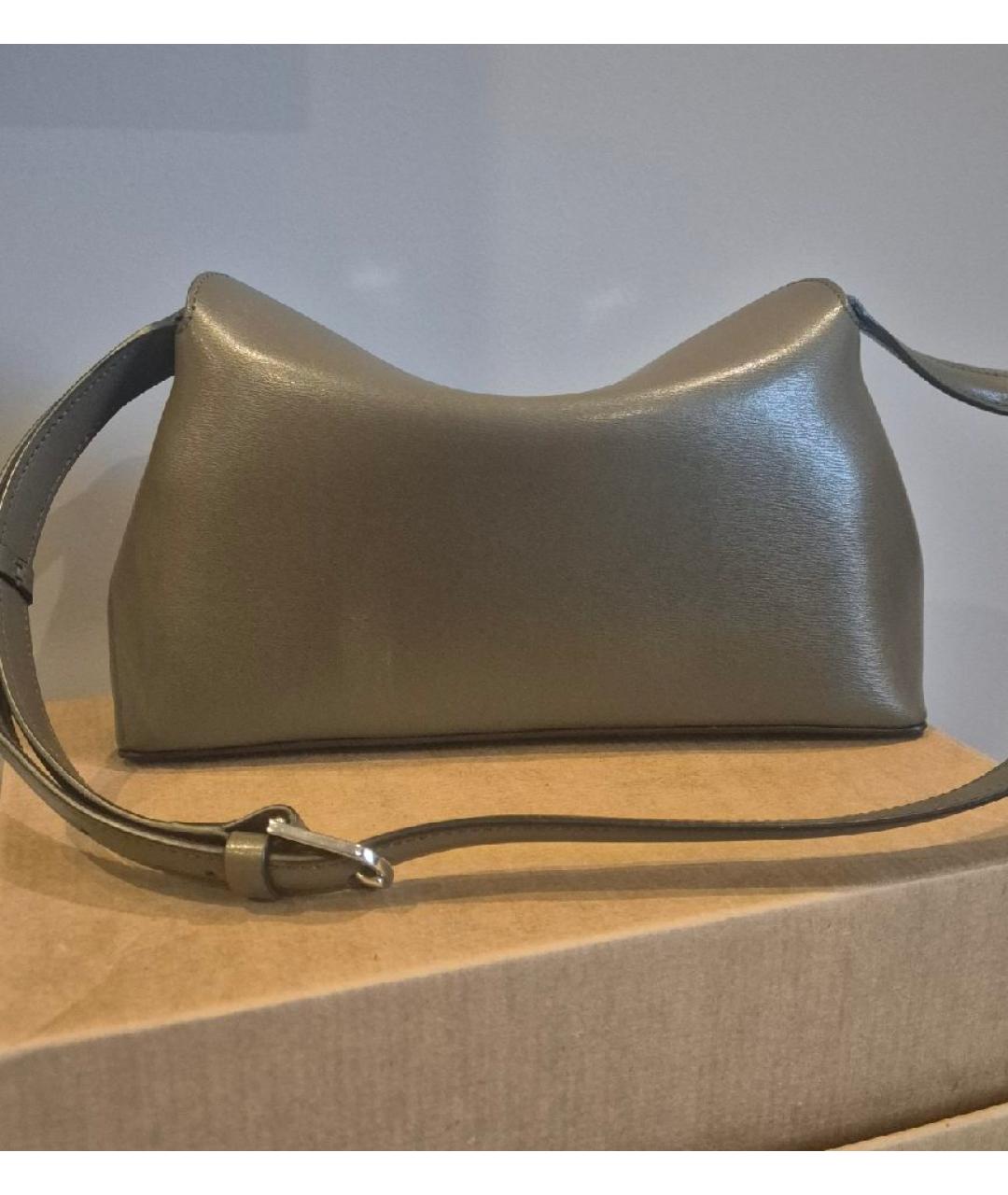 TOTEME Коричневая кожаная сумка через плечо, фото 3