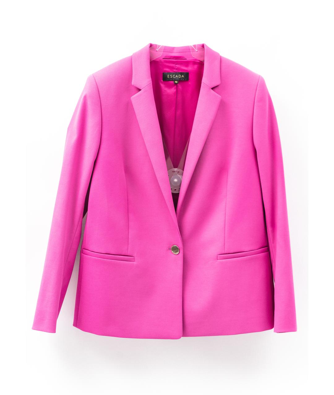 ESCADA Фуксия хлопко-эластановый жакет/пиджак, фото 1
