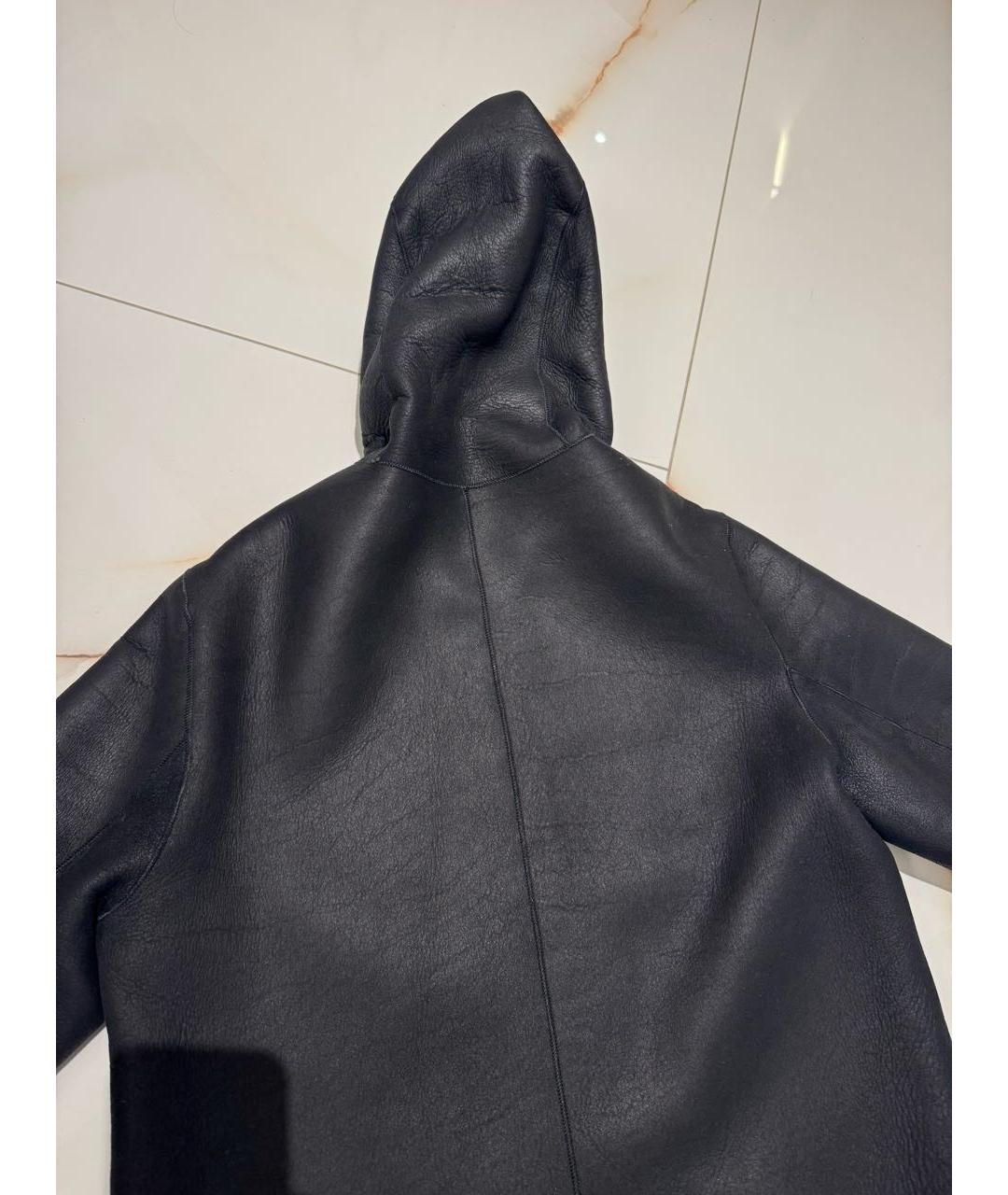 SANDRO Черная меховая дубленка, фото 3