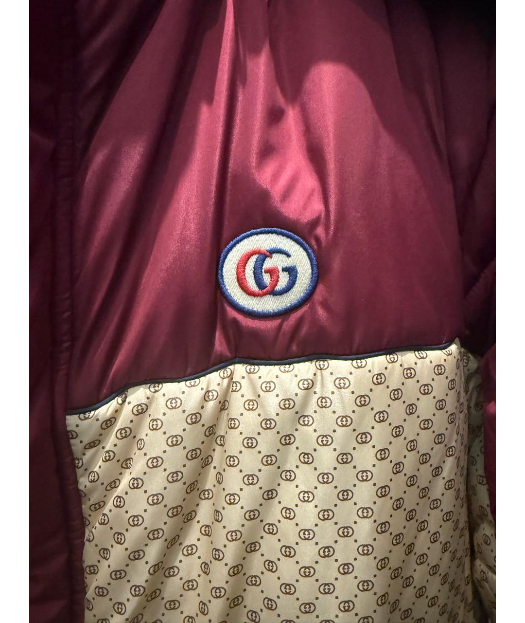 GUCCI Бежевый полиамидовый пуховик, фото 5