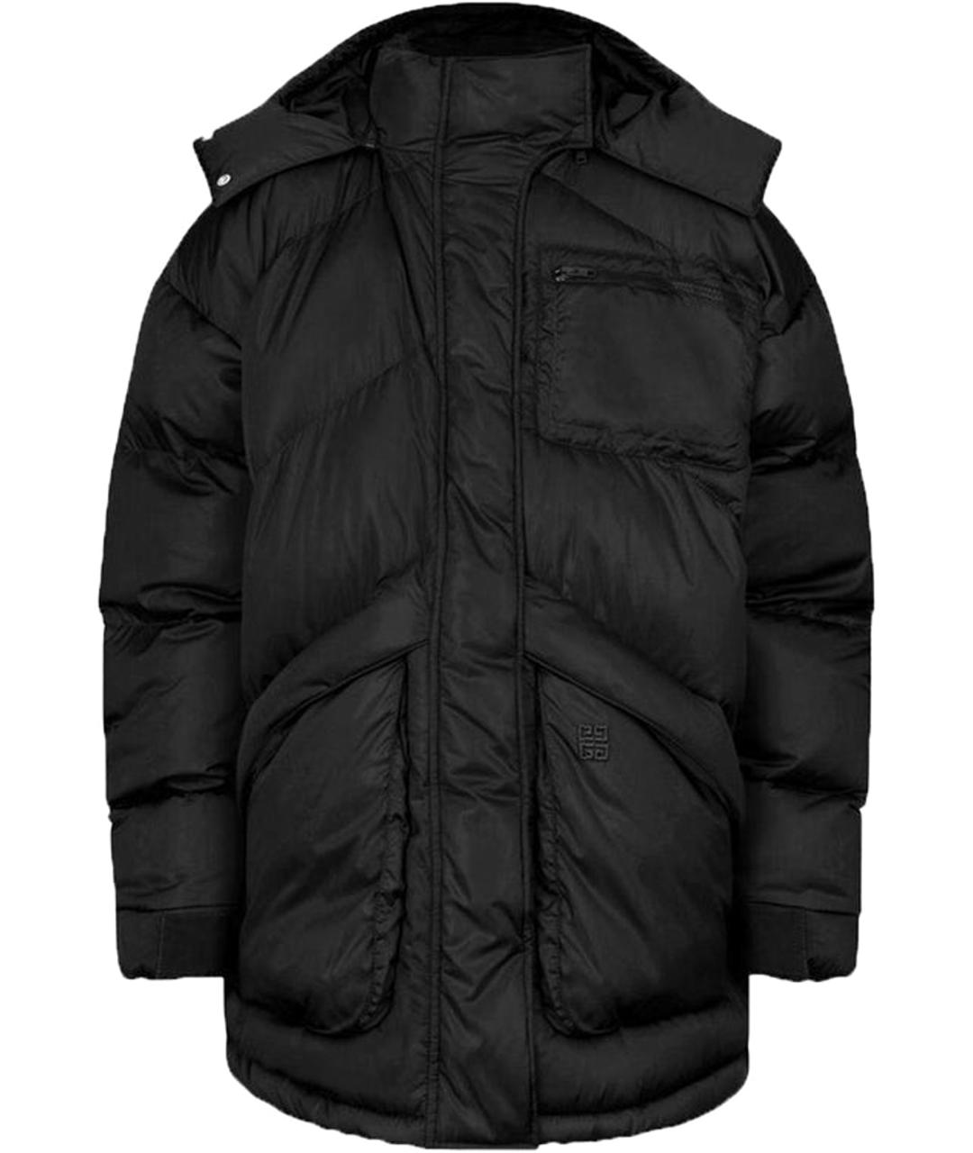 GIVENCHY Черный полиамидовый пуховик, фото 1