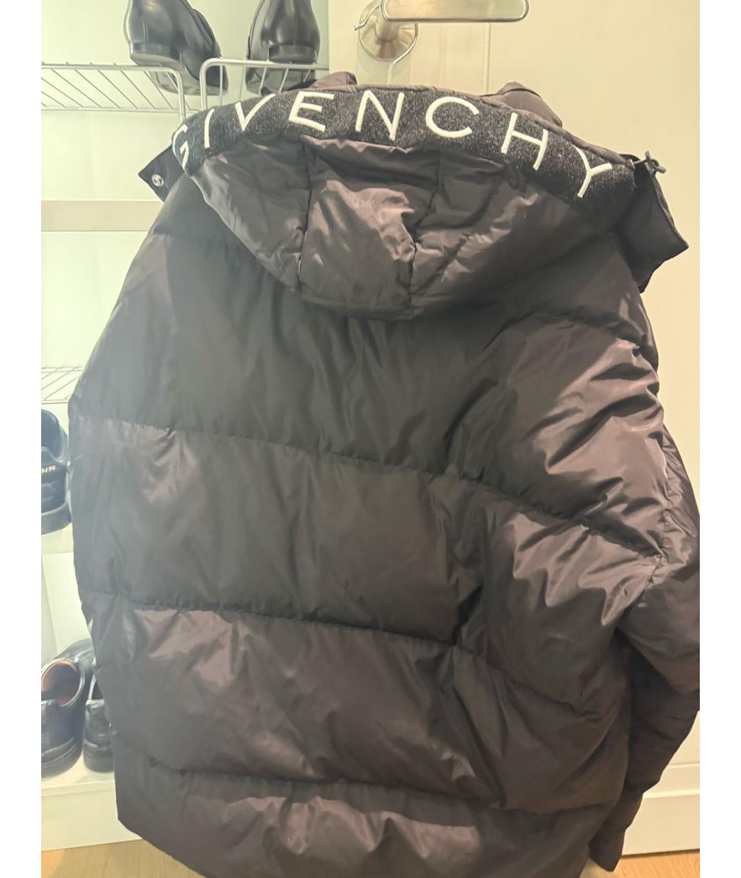 GIVENCHY Черный полиамидовый пуховик, фото 2