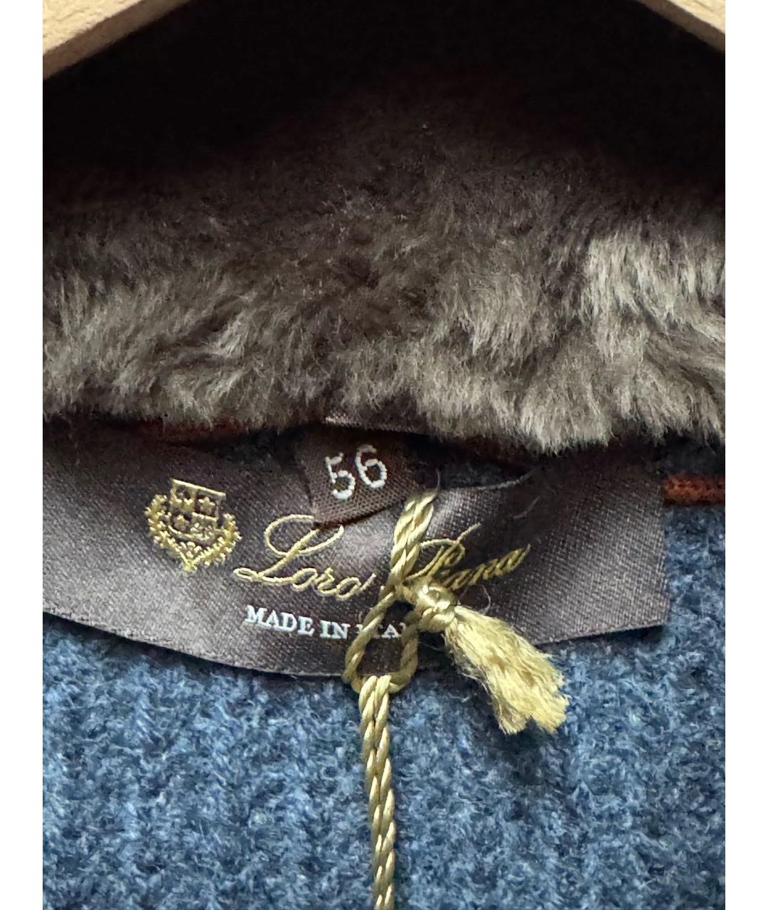 LORO PIANA Темно-синяя кашемировая куртка, фото 4