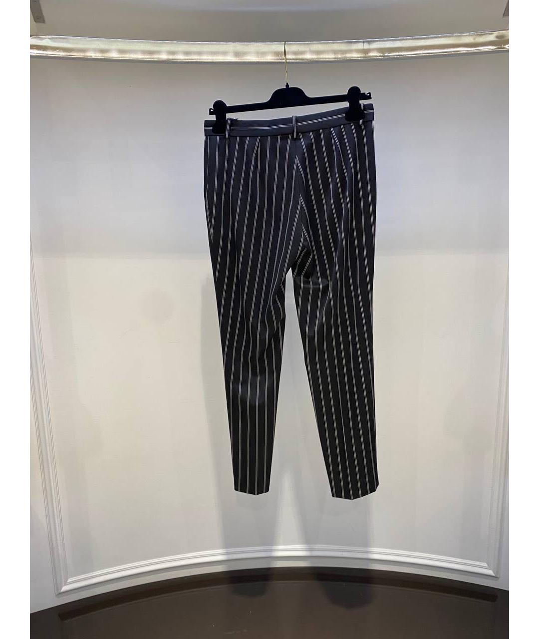 VERSACE Черные прямые брюки, фото 2