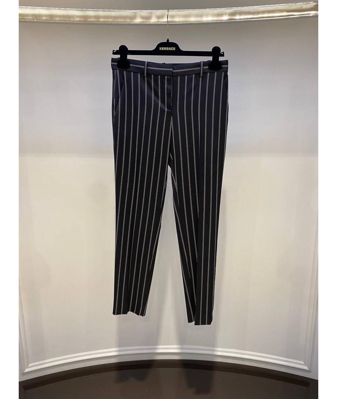 VERSACE Черные прямые брюки, фото 3