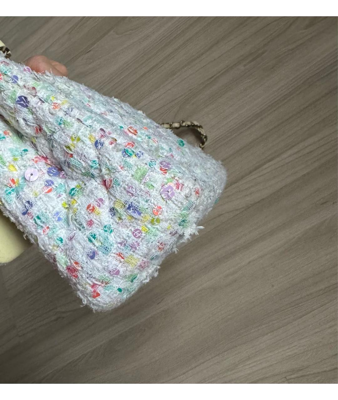 CHANEL Мульти твидовая сумка через плечо, фото 5