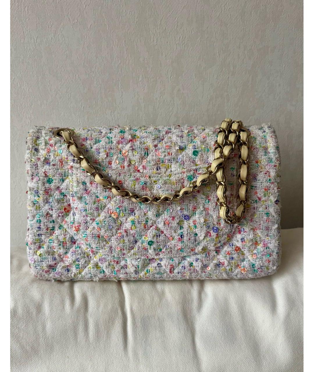 CHANEL Мульти твидовая сумка через плечо, фото 2