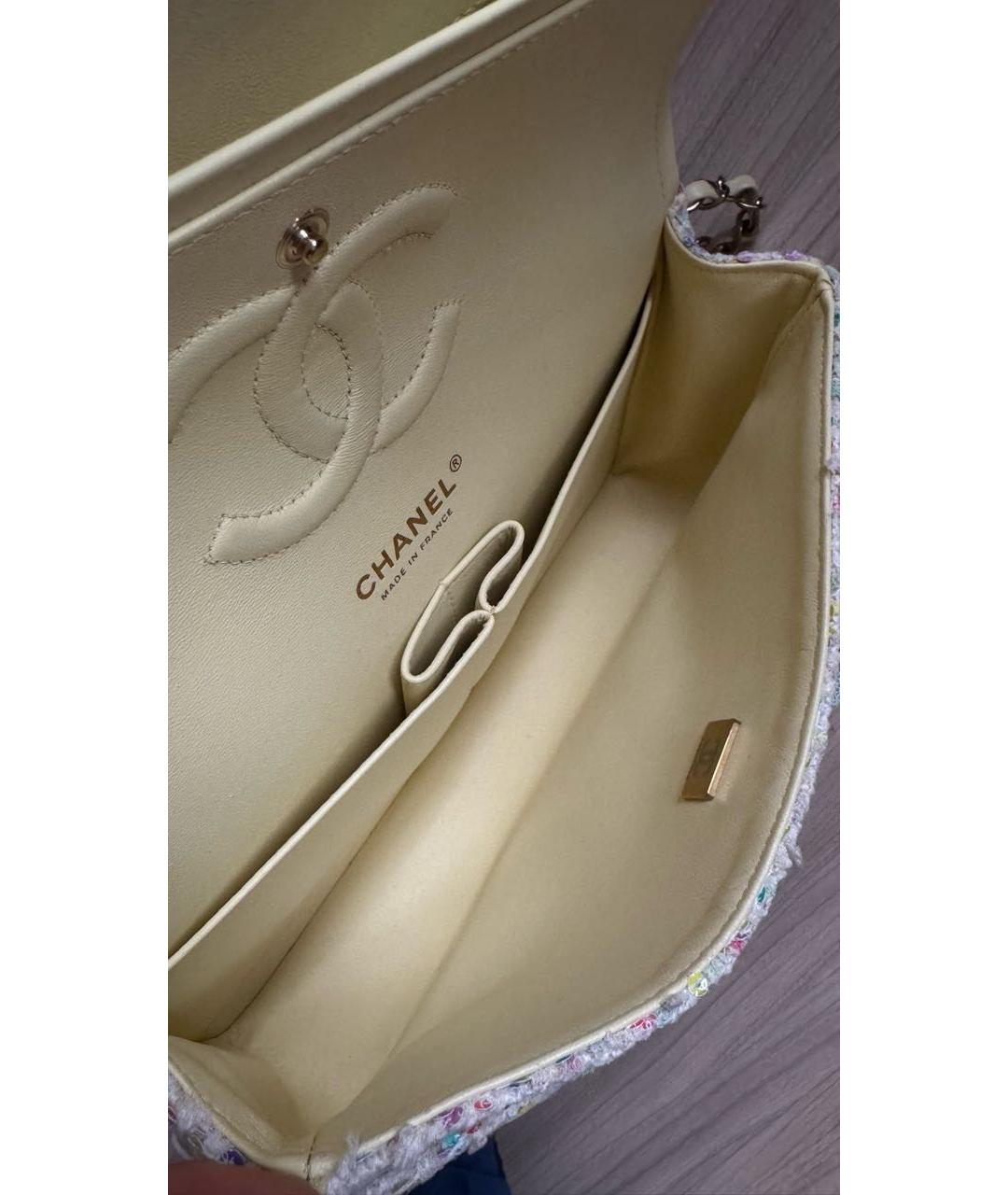 CHANEL Мульти твидовая сумка через плечо, фото 7