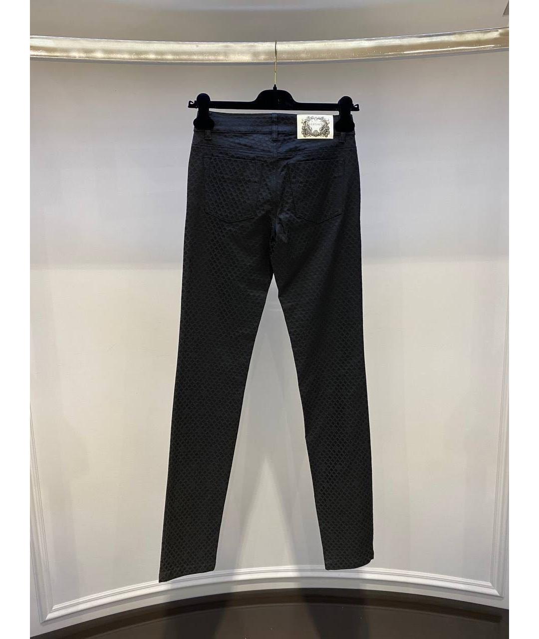 VERSACE Черные джинсы слим, фото 2