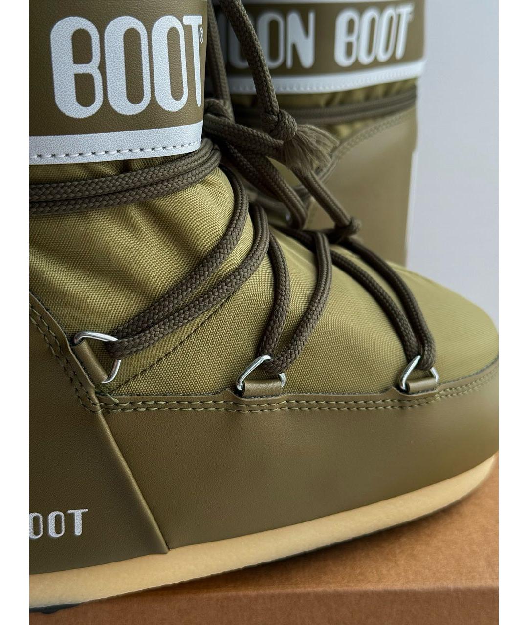 MOON BOOT Хаки сапоги, фото 6