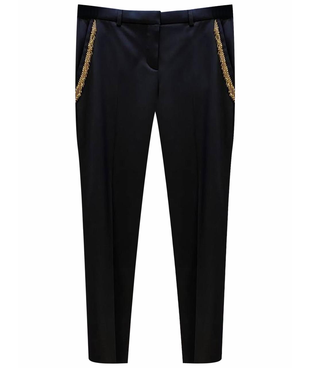 VERSACE Черные прямые брюки, фото 1