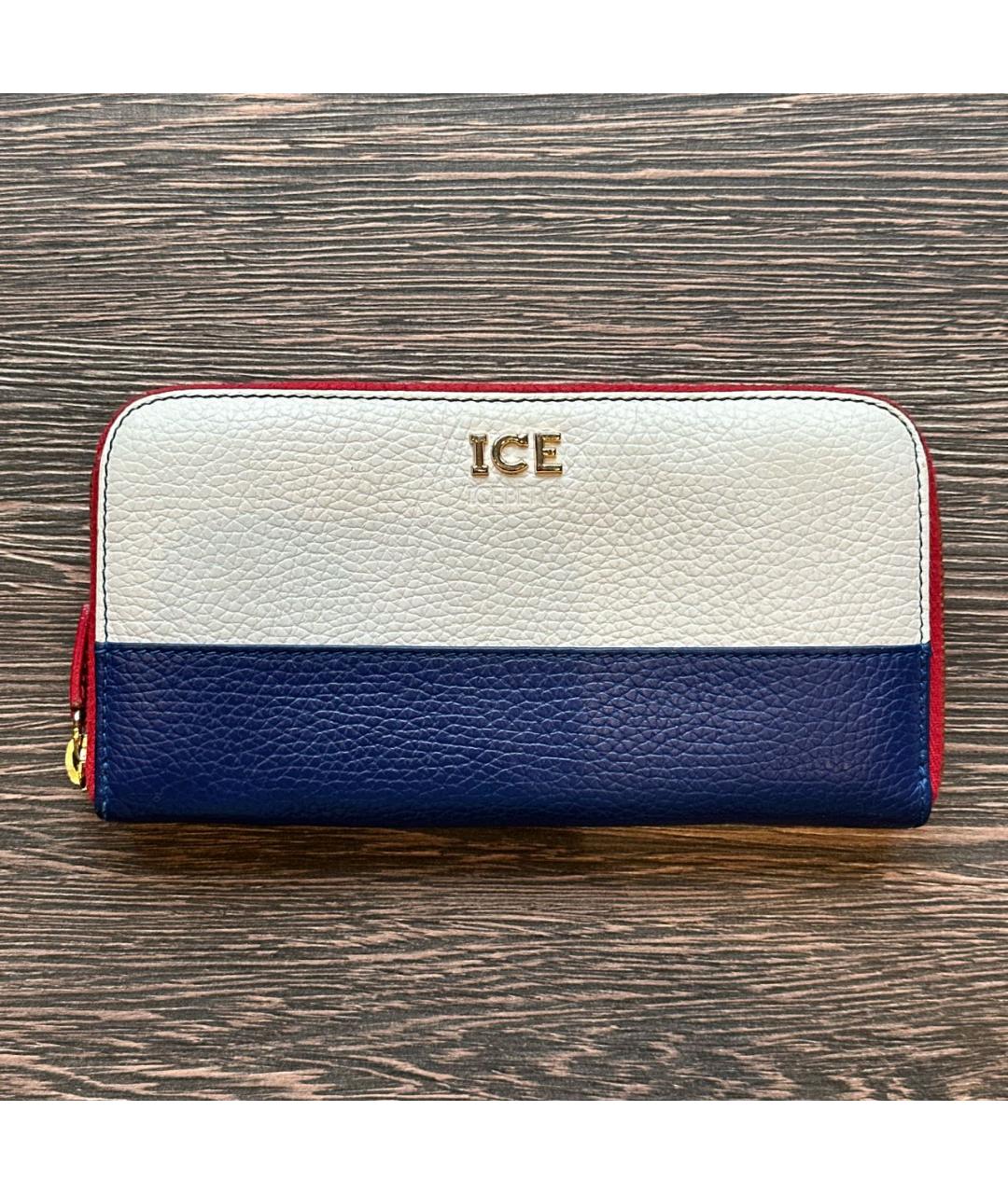 ICEBERG Синий кожаный кошелек, фото 5