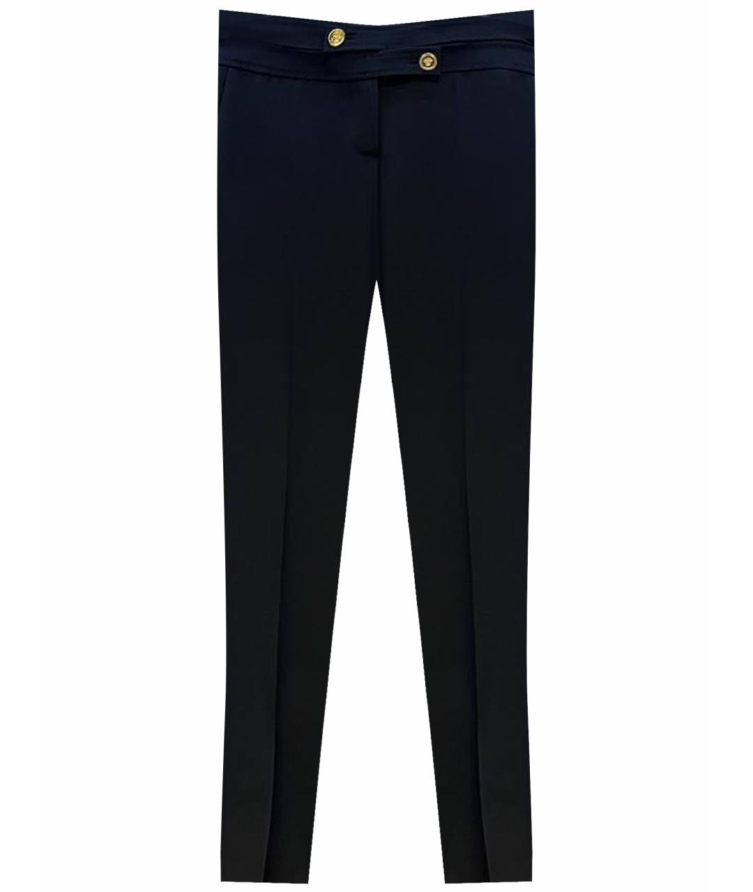 VERSACE Черные прямые брюки, фото 1