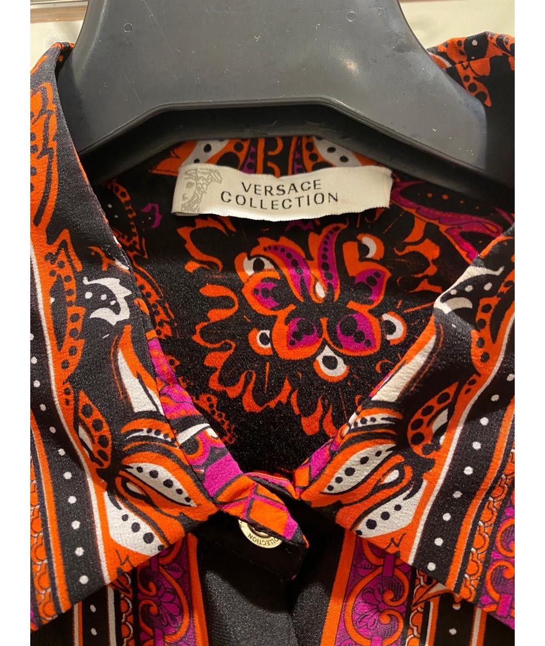 VERSACE Мульти шелковая блузы, фото 3