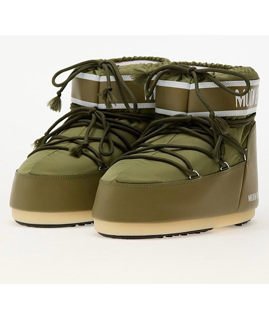 MOON BOOT Хаки неопреновые сапоги, фото 2