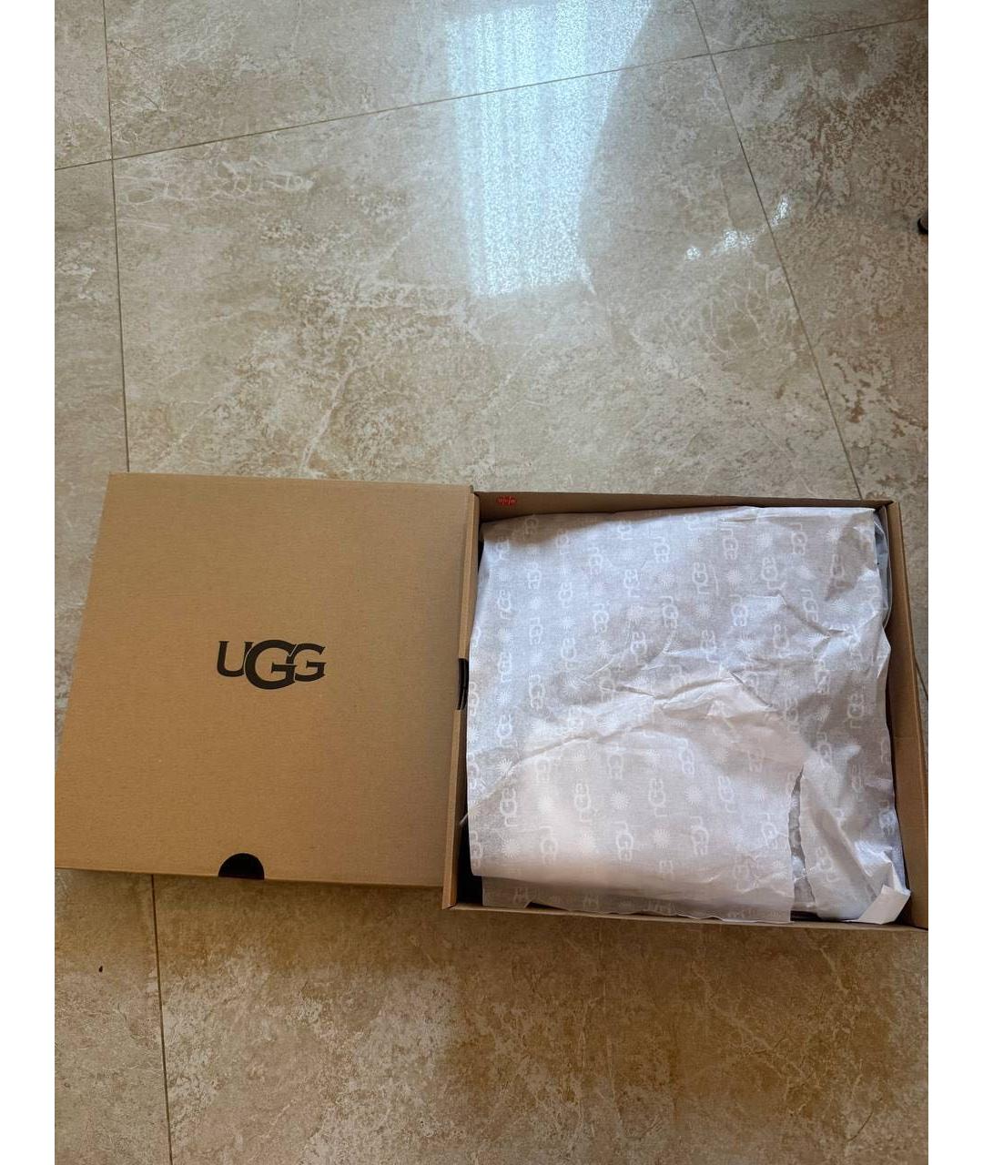 UGG AUSTRALIA Коричневые замшевые кроссовки, фото 4