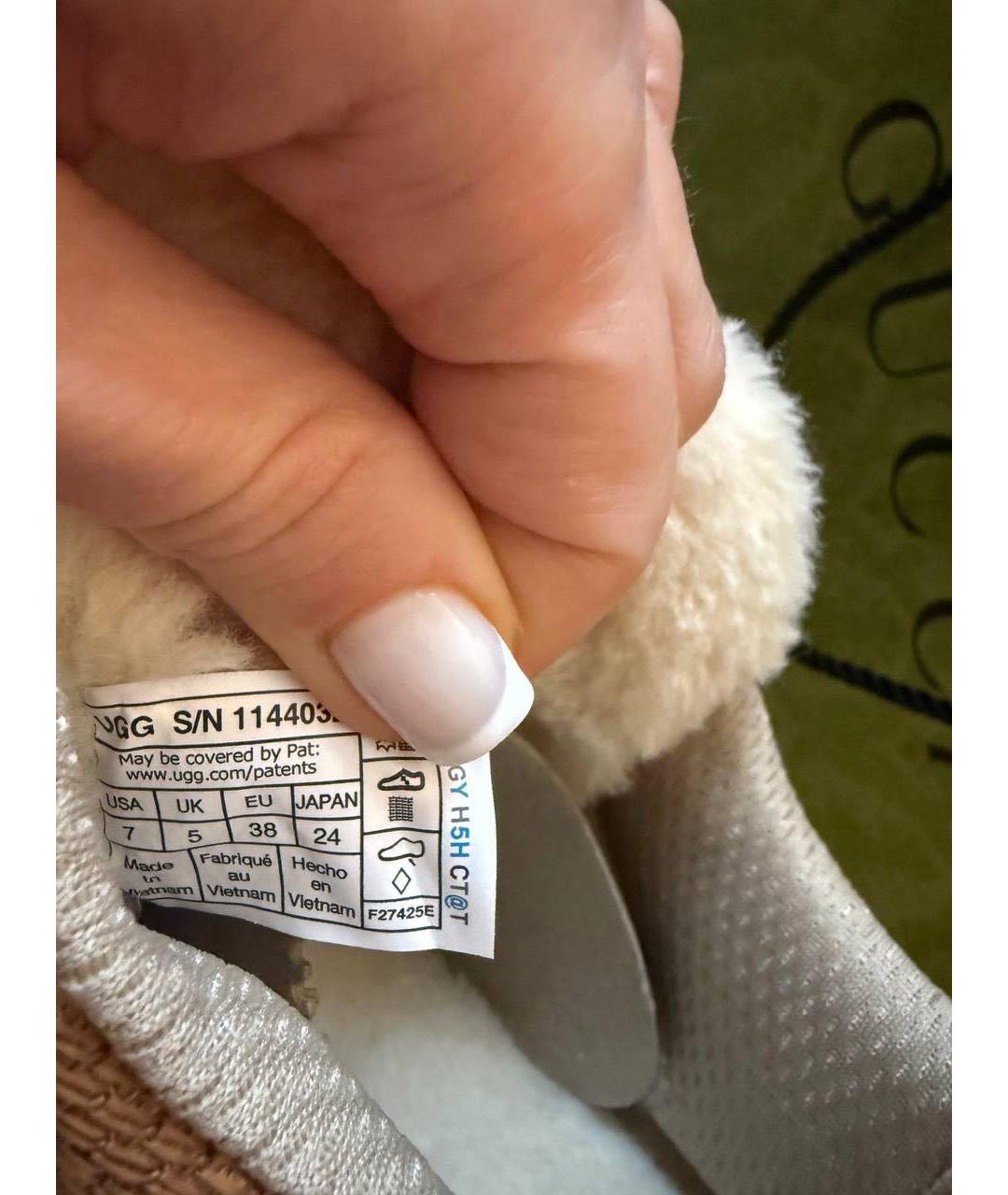 UGG AUSTRALIA Коричневые замшевые кроссовки, фото 7