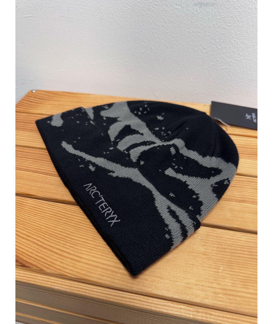 ARCTERYX Черная синтетическая шапка, фото 3